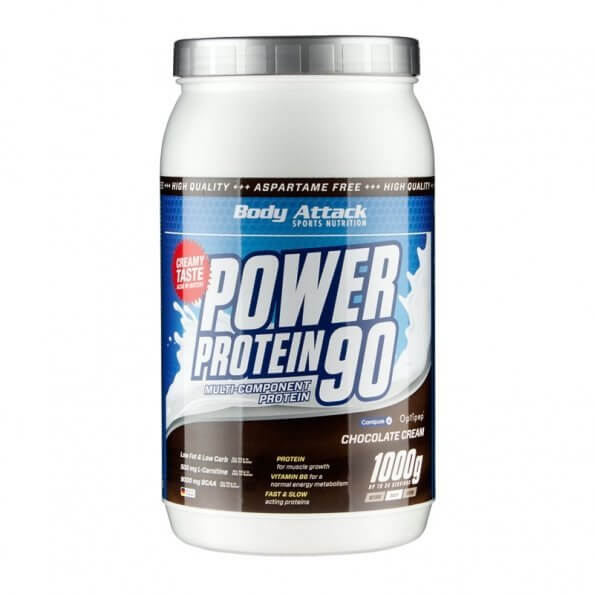 Proteiny - bílkoviny Body Attack Power Protein 90, 1000 g